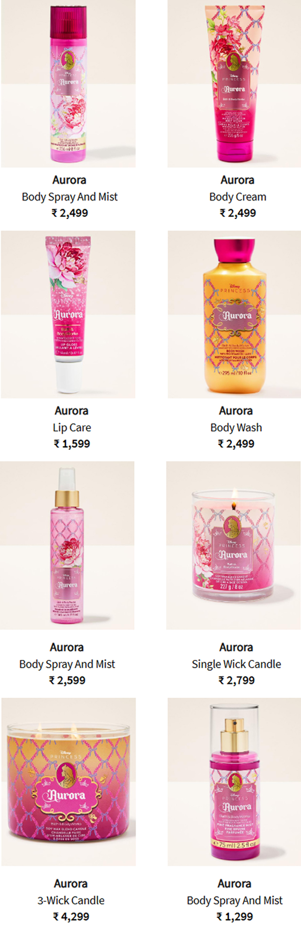 Disney Princess Collection online | Bath & Body Works